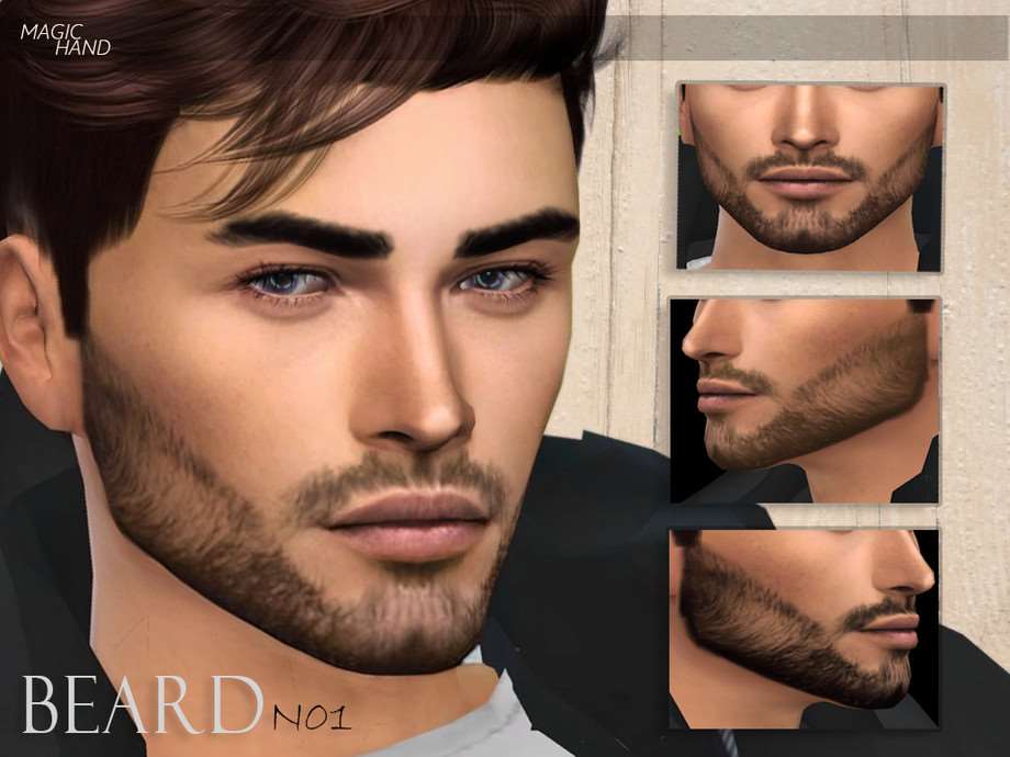 Sims 4 male facial hair cc