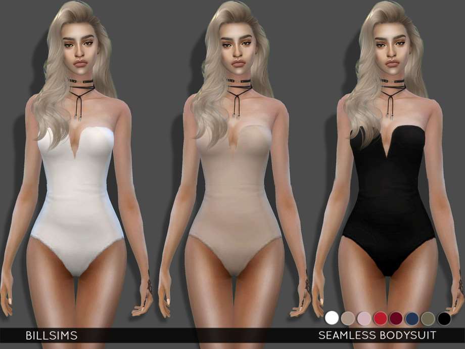 Боди Seamless Одежда Моды для Sims 4